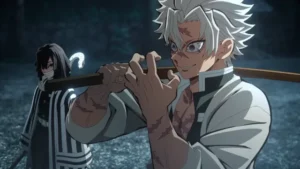 Muichiro vs Sanemi and Obanai